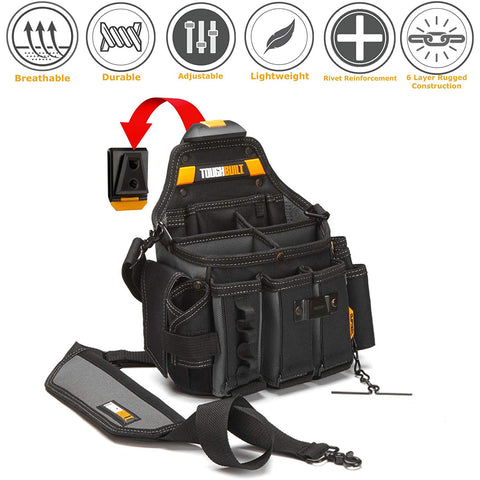 Image of ToughBuilt - Master Electrician's Pouch with Shoulder Strap, TB-CT-104