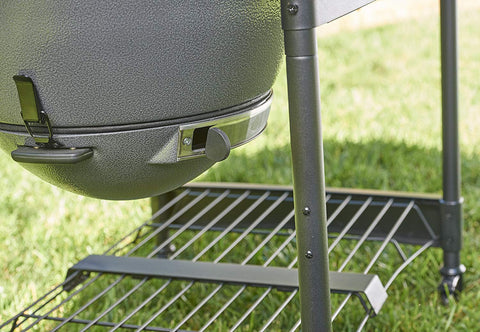 Image of Char-Griller 6520 Akorn Kamado Kooker Charcoal Grill with Cart - Grey