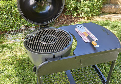 Image of Char-Griller 6520 Akorn Kamado Kooker Charcoal Grill with Cart - Grey